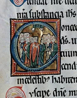 Missal Vetus Oxemense. The Ascension of Jesus. 12th-13th cen