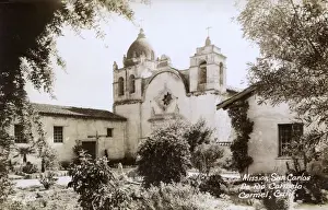 Californian Prints: Mission San Carlos de Rio Carmelo, Carmel, California, USA