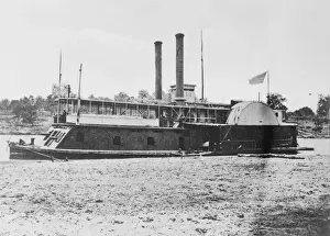 Gun Boat Prints: Mississippi River fleet - US gunboat Fort Hindman