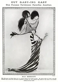 Gaby Prints: Mistinguett, performing at the Casino de Paris