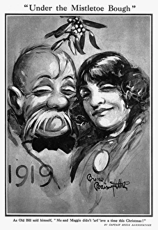 Contented Collection: Under the Mistletoe Bough by Bruce Bairnsfather