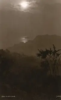 Hazy Prints: Misty Evening over the Sussex coastline