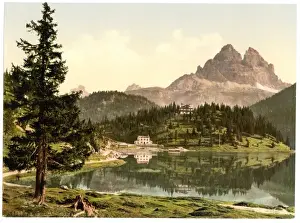 Tyrol Prints: Misurinasee and Drei Zinnen, Tyrol, Austro-Hungary
