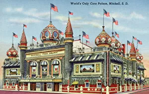 1937 Collection: Mitchells Corn Palace, Mitchell, South Dakota, USA