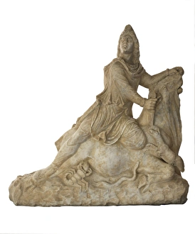 Andalusians Gallery: Mithras from Cabra. 2nd c. Depicting Mitra god