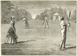 Lawn Gallery: Mixed Doubles 1882