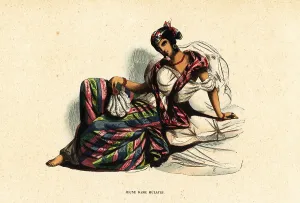 Stripe Prints: Mixed-race or mulatto woman of Port-au-Prince, Haiti