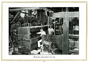 Kinds Prints: Mixing the various kinds of raw clay, Alfred Meakin