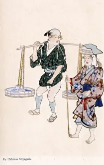 Trays Prints: by Miyagawa Choshun