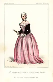 Vaudeville Prints: Mlle. Adele Page as the Duchess of Navailles