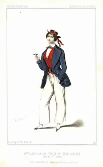 Premier Prints: Mlle. Aline as the First Boatman in Les Pommes