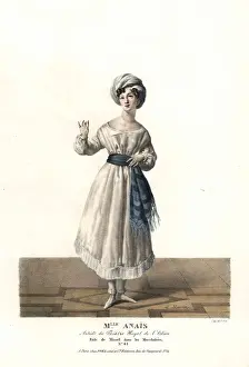 Aubert Prints: Mlle. Anais as Misael in Les Macchabees, 1822