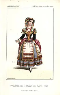 Angela Prints: Mlle Caroline Duprez as Angela in Marco Spada