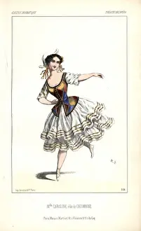 Alexandre Prints: Mlle Caroline Lassiat in the role of Colombine