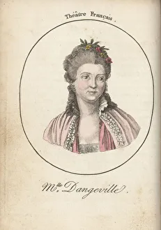 Theatre Francais Prints: Mlle Dangeville, French comic actress