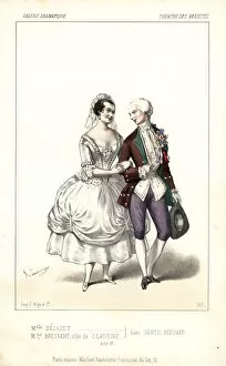 Augustine Collection: Mlle Dejazet and Madame Bressant in Gentil Bernard, 1846