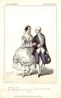 Pauline Gallery: Mlle Dejazet and Madame Bressant in Gentil Bernard, 1846