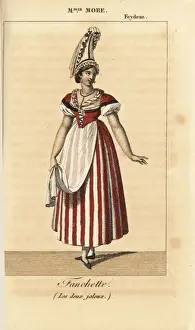 Theater Prints: Mlle. More as Fanchette in Les deux jaloux