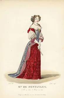Brocade Gallery: Mlle. de Fontanges, mistress of King Louis XIV, 1661-1681