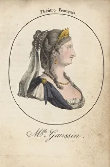 Fame Prints: Mlle. Gaussin, French stage actress and beauty, 1711-1767