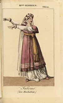 Motte Collection: Mlle. Georges as Salome in Les Machabees at the Odeon, 1821