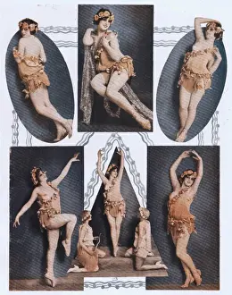 Bergere Prints: Mlle Halina Dorsowna in in La Grande Folie at the Folies Ber