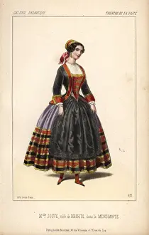 Gaite Prints: Mlle Jouve in the role of Brigite in La Mendiante