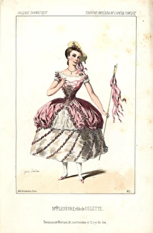 Mlle Lefevre as Colette at the Theatre Imperial Mlle Lefevre as Colette at the Theatre Imperial