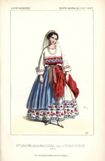 Alexandre Prints: Mlle Lefevre as Prascovia in L Etoile du Nord