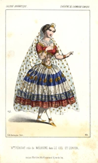 Mlle Louise Perigat (Periga) as Melusine in Mlle Louise Perigat (Periga) as Melusine in