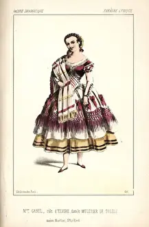 Josephe Prints: Mlle Marie Cabel as Elvire in Adolphe Adam s
