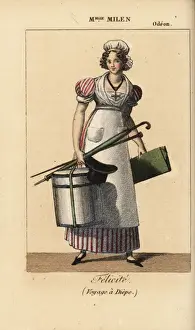 Felicite Prints: Mlle. Millen as Felicite in the play Le Voyage