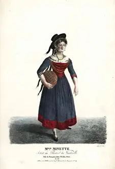 Marin Prints: Mlle Minette as Francoise in Nicolas Remi, 1823