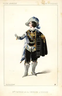 Anicet Gallery: Mlle Nathalie in drag as the Chevalier d Essone, 1847