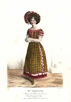 Varietes Prints: Mlle Pauline as Jeanny in the vaudeville piece Trilby, 1823