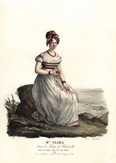 Mlle Stephany Clara as Celanie in l Ile des Noirs, 1828