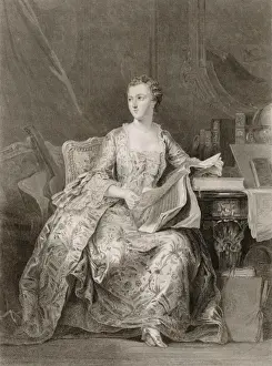 Marquise Prints: Mme De Pompadour / Latour
