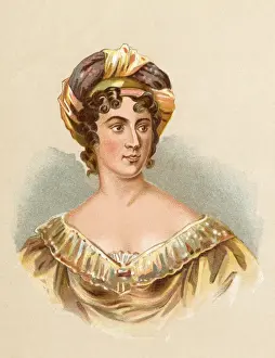 Saloniste Prints: Mme de Stael (Anon)