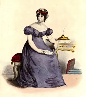 Saloniste Prints: Mme de Stael (Laederick)