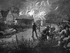 Agitation Gallery: Mob Burns Hay Rick / 1830