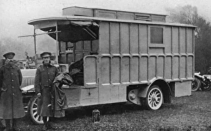 Mobile bacteriological laboratory, RAMC officers in France Mobile bacteriological laboratory, RAMC officers in France