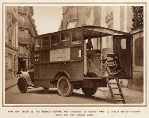 Laboratory Collection: A mobile dental surgery, belonging to the French army