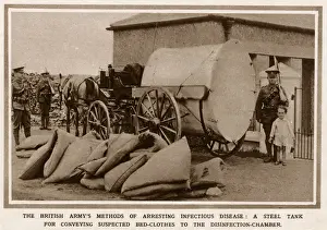 Infectious Prints: A mobile, military washing machine being guarded by troops