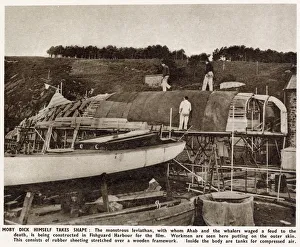 Prop Collection: Moby Dick himself takes shape: The monstrous leviathan, with whom Ahab