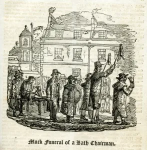 Ringing Prints: Mock Funeral of a Bath Chairman