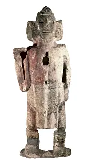 Moctezuma I. C. 1440-1469. Aztec art. Sculpture