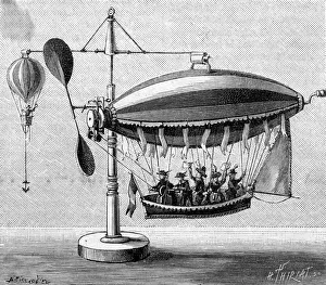 Images Dated 9th April 2018: MODEL AIRSHIP 1887
