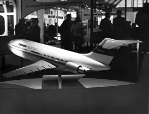 A model of the BAC Three-Eleven at the Farnborough Air Show