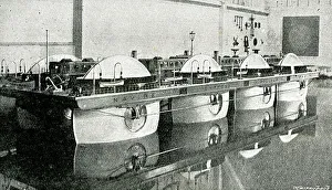 Model of Bazin's Roller Boat Transatlantic Steamer