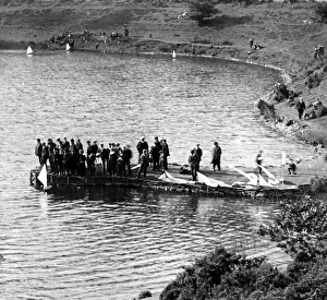 Pontypool Prints: Model boat sailing club, near Pontypool, South Wales
